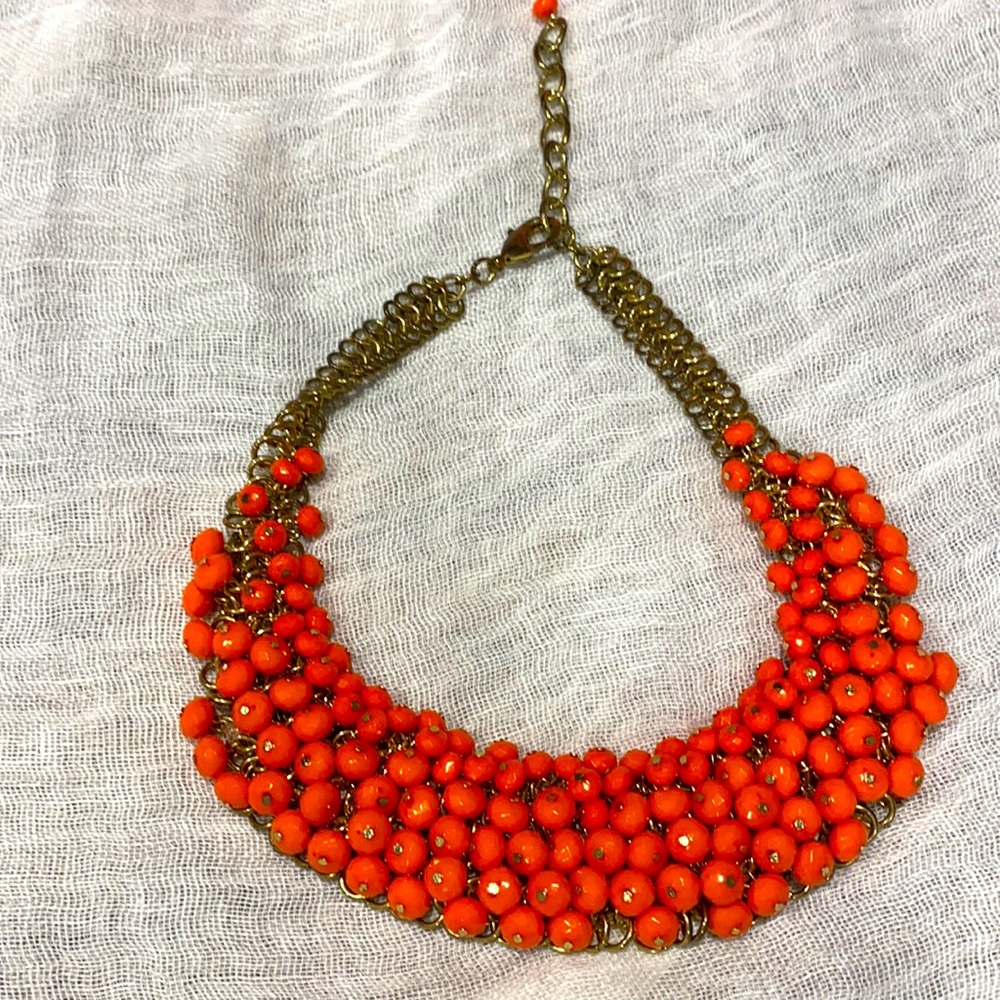 Beautiful orange color necklace